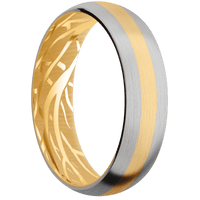 10K Yellow Gold + Satin Finish