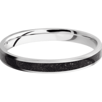 10K White Gold + Satin Finish