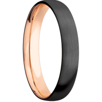 Zirconium + Satin Finish + 14K Rose Gold