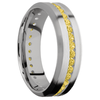 14K White Gold + Satin , Satin Finish