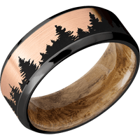 Zirconium + Polish , Polish Finish + Whiskey Barrel