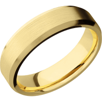 14K Yellow Gold + Satin , Satin Finish