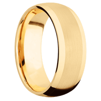 14K Yellow Gold + Polish Finish