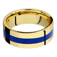 14K Yellow Gold + Polish Finish