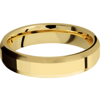 10K Yellow Gold + Polish , Satin Finish