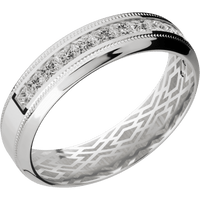 14K White Gold + Polish , Polish Finish