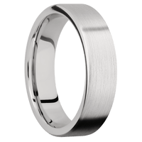 14K White Gold + Satin Finish