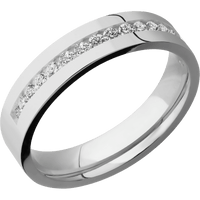 14K White Gold + Polish Finish