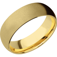 10K Yellow Gold + Sand Finish