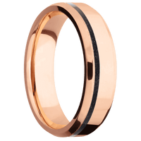 14K Rose Gold + Polish , Bead Finish