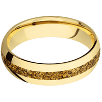 18K Yellow Gold + Polish Finish