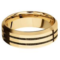 10K Yellow Gold + Polish , Bead Finish