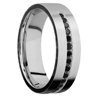 14K White Gold + Satin Finish