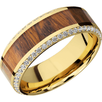 14K Yellow Gold + Polish , Polish Finish