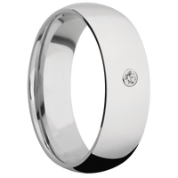 18K White Gold + Polish Finish
