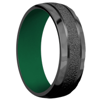 Zirconium + Stipple , Rockpolish Finish + Green
