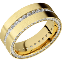 10K Yellow Gold + Satin Finish