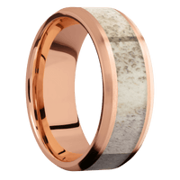 14K Rose Gold + Satin , Satin Finish