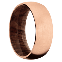 14K Rose Gold + Satin Finish + Sequoia
