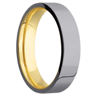 Tantalum + Polish Finish + 22K Yellow Gold