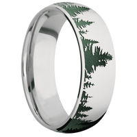 14K White Gold + Polish Finish