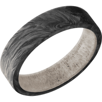 Forged Carbon Fiber + None Finish + Antler