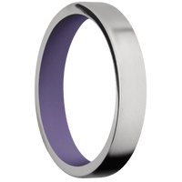 14K White Gold + Anglesatin Finish + Bright Purple