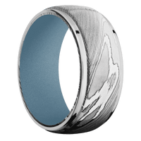 Damascus + Polish Finish + Polar Blue
