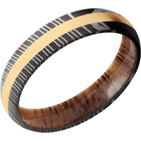 Damascus + Acid Finish + Koa