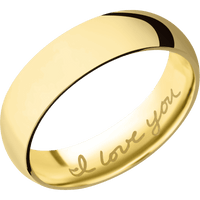 10K Yellow Gold + Polish Finish