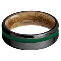 Zirconium + Satin , Satin Finish + Whiskey Barrel