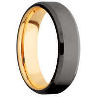 Tantalum Noir + Anglesatin , Polish Finish + 14K Yellow Gold