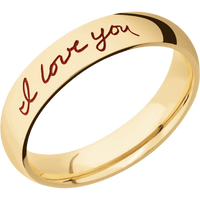 10K Yellow Gold + Polish Finish