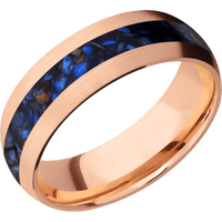 14K Rose Gold + Satin Finish