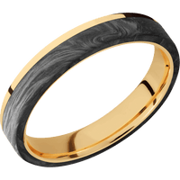 14K Yellow Gold + Polish Finish