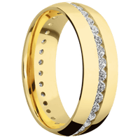 18K Yellow Gold + Polish Finish