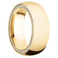 10K Yellow Gold + Polish Finish