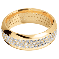 14K Yellow Gold + Polish , Polish Finish