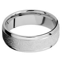 Palladium Silver + Stipple , Polish Finish