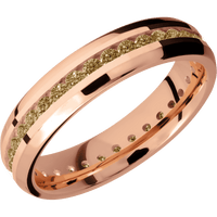 18K Rose Gold + Polish , Polish Finish