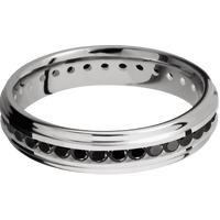 14K White Gold + Polish , Polish Finish