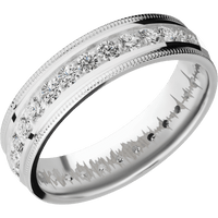 18K White Gold + Polish Finish
