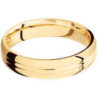 14K Yellow Gold + Polish , Polish Finish