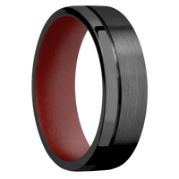 Zirconium + Satin , Polish Finish + Crimson