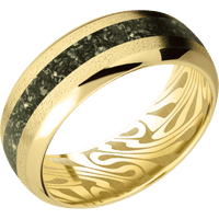 14K Yellow Gold + Anglestone , Polish Finish