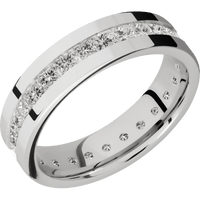 18K White Gold + Polish Finish