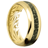 14K Yellow Gold + Anglestone , Polish Finish
