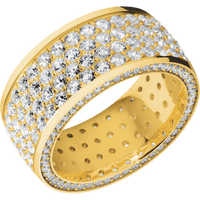 18K Yellow Gold + Polish Finish