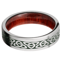 Platinum + Anglesatin Finish + Red Heart