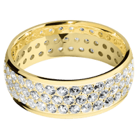 14K Yellow Gold + Polish Finish